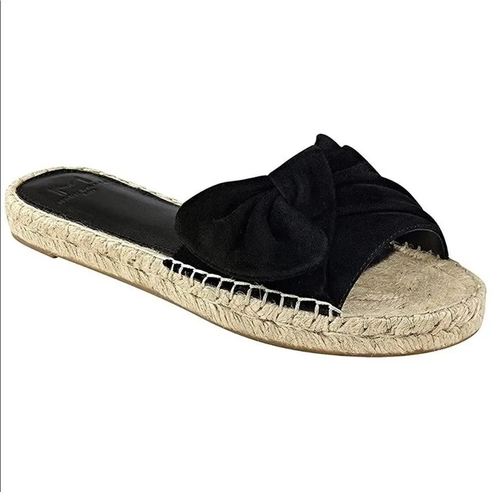 Marc Fisher LTD Valey Black Bow Suede Sandal! ❤️